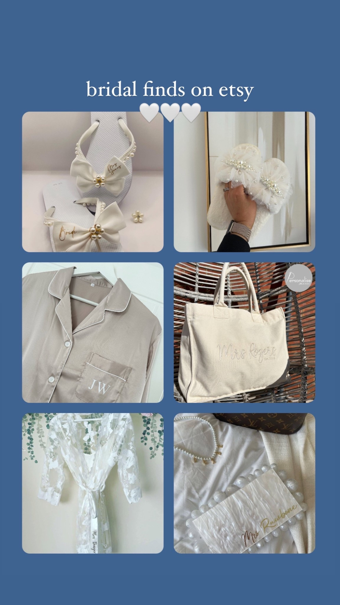 bridal finds on etsy 2025 🤍

so many cute bridal pyjamas, wedding day slippers and bags 

#LTKwedding #LTKuk #LTKeurope