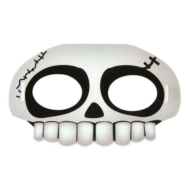 Halloween White Skull Child and Teen Unisex Glow Mask, 8.8in*5.6in*0.2in, Weight 0.07lb | Walmart (US)