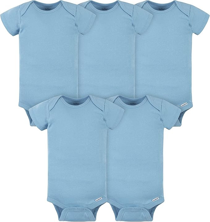 Gerber baby-girls 5-pack Solid Onesies Bodysuits | Amazon (US)