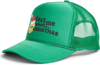 Friday Feelin’ Text Me When Its Christmas Trucker Hat | Nordstrom | Nordstrom