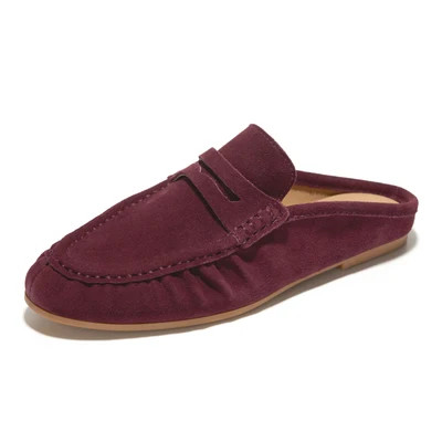 Project Cloud Women's | 100% Genuine Leather Penny Loafers | Memory Foam Insole | Lightweight | Non-Slip - Becker Mushroom Suede / 11 | Project Cloud