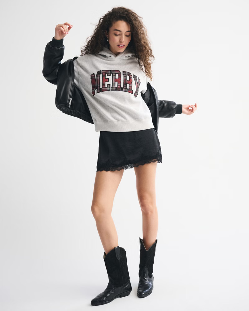 Women's Merry Sunday Hoodie | Women's Tops | Abercrombie.com | Abercrombie & Fitch (US)