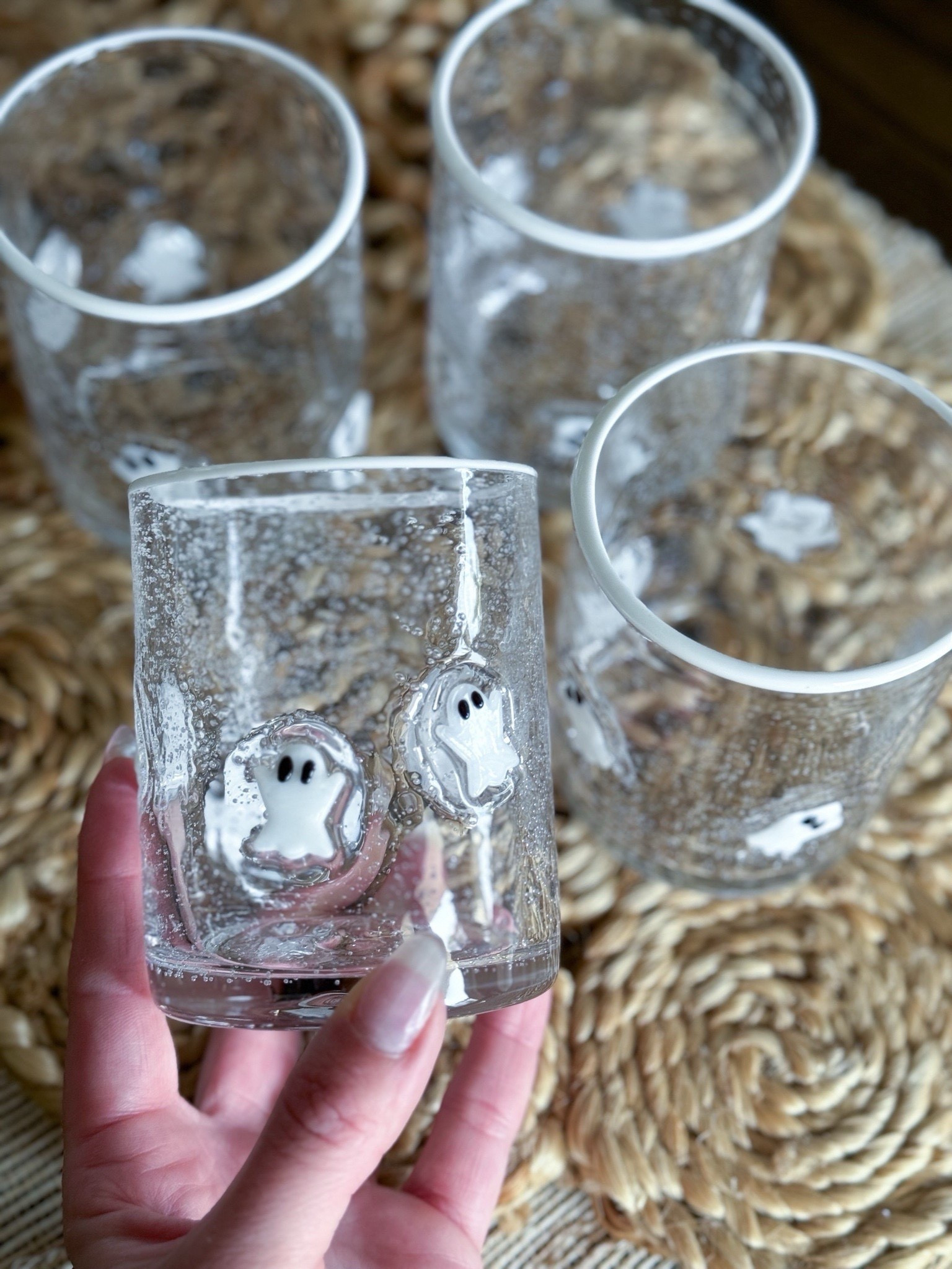 Spooky but make it cute. I’m obsessed with these Gus the Ghost icon glasses from Pottery Barn + they’re even better in person. We’ll be using them for mocktails, cider nights, & Halloween parties. We love having fun, minimal seasonal pieces that don’t scream Halloween but still bring the vibe. If you’re decorating for fall or planning a party, these are such a fun touch.

pottery barn halloween glasses - gus the ghost drinking glasses - cute halloween cups - halloween kitchen decor - ghost themed glassware - halloween home decor ideas - spooky season barware - pottery barn halloween collection - ghost drinking glasses - halloween mocktail glass - fall holiday hosting essentials - halloween tablescape ideas - spooky home accessories - pottery barn ghost glass - fun halloween drinkware - ghost theme decor - pottery barn fall decor - spooky yet cute halloween style - cozy halloween hosting - halloween entertaining ideas

#LTKHome #LTKSeasonal #LTKParties
