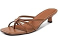 Athlefit Kitten Heels for Women Square Toe Strappy Flip Flop Low Heels Slip On Thong Heeled Sanda... | Amazon (US)