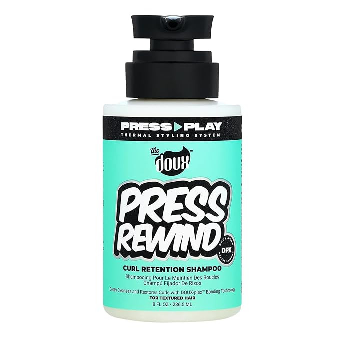 The Doux PRESS REWIND Curl Retention Shampoo for Curly Hair – Anti-Frizz Hydrating Shampoo with... | Amazon (US)