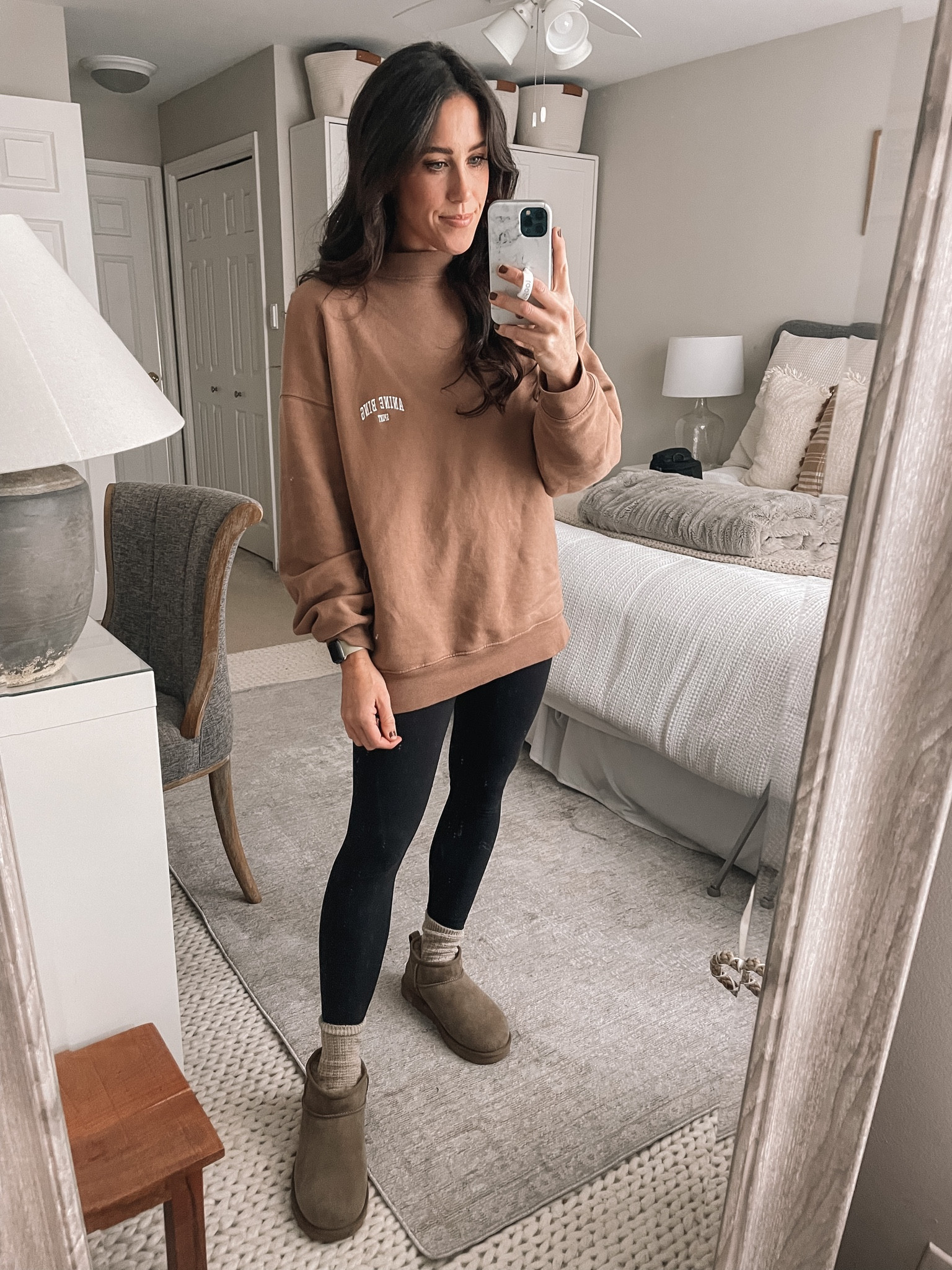 11.9.22
Anine Bing Sweatshirt , Lululemon leggings, ultra mini Uggs 

#LTKSeasonal #LTKstyletip