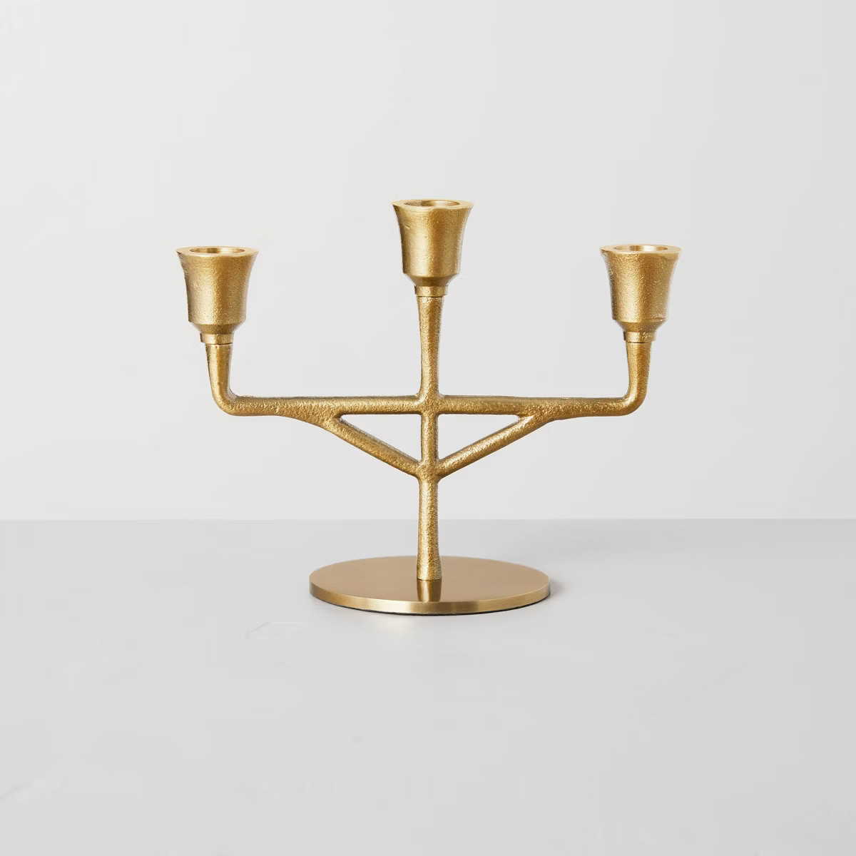 Antiqued Metal Taper Candelabra Brass Finish - Hearth & Hand™ with Magnolia | Target