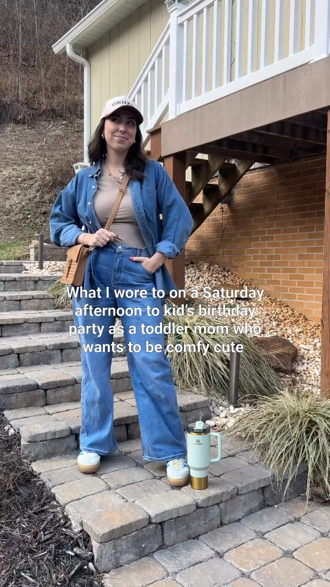 Just the toddler mom at the party who was matching someone’s grandpa! Honestly not mad about it.. wish we would’ve gotten a picture together tbh 🤣🩵👖🧢

Sporting the cutest bag EVER from @radrevshop 👜
I’ve got a reel coming soon with all the goodies they sent me that I’m so excited to show you 🤩

If you wanna match someone’s grandpa too, everything is linked on my @shop.ltk 🖤🤣
.
.
Toddler mom-approved outfit OOTD - Free People lookalike “look for less” denim on denim, free people style outfit, adidas gazelle tennis shoes sneakers #momswithstyle #momootd #momoutfits #everydaystyle #outfitideas #casualstyle #momstyle #outfitinspo #barreljeans #denimondenim #springfashion2025

Comment SHOP below to receive a DM with the link to shop this post on my LTK ⬇ https://liketk.it/579bl #ltkwatchnow #ltkfindsunder50 #ltkshoecrush

#LTKWatchNow #LTKFindsUnder50 #LTKStyleTip