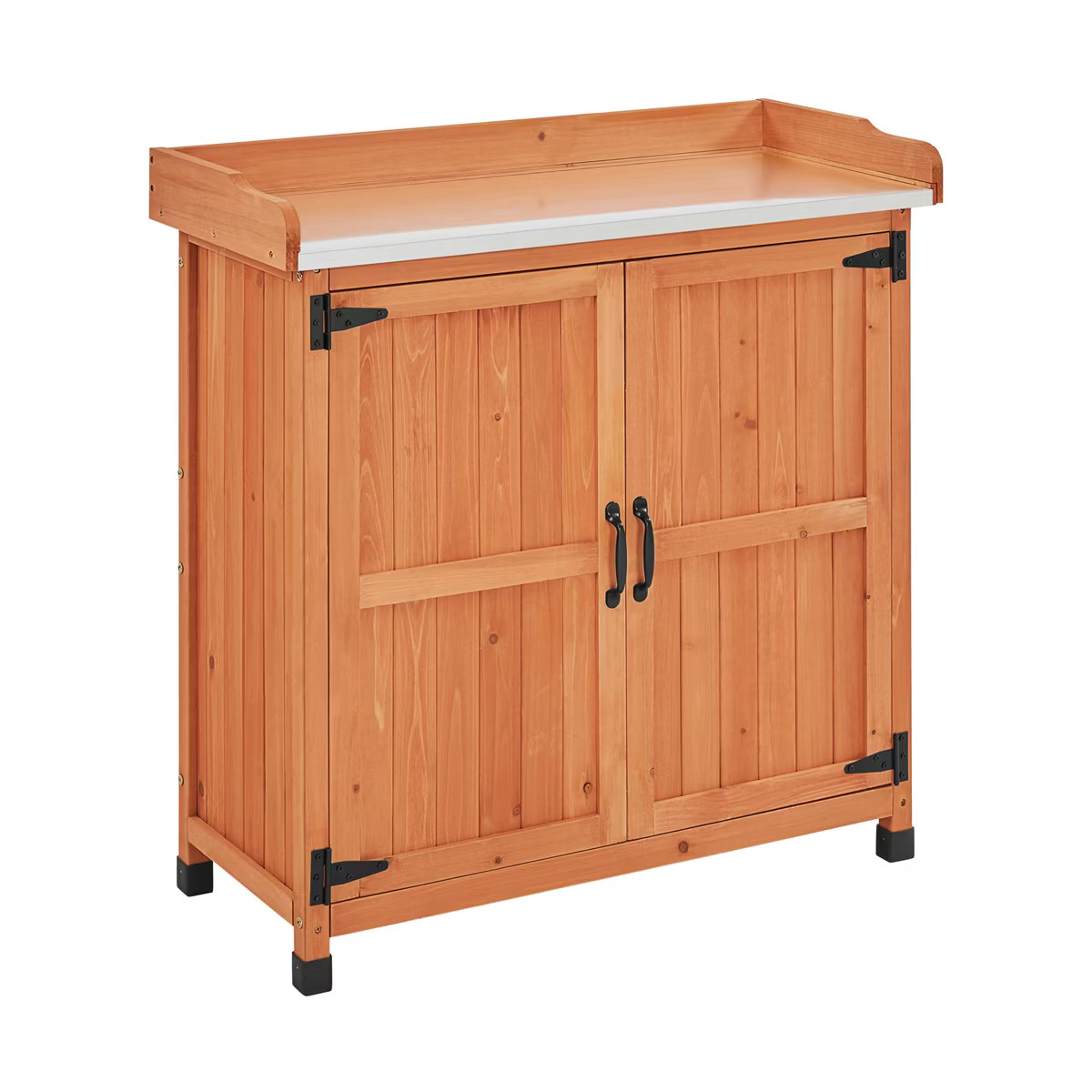 Yaheetech Outdoor Garden Potting Bench Table with Cabinet | Target