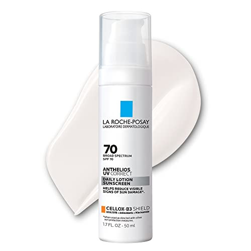 La Roche Posay Anthelios UV Correct Sunscreen Moisturizer SPF 70, Daily Anti-Aging Face Moisturiz... | Amazon (US)