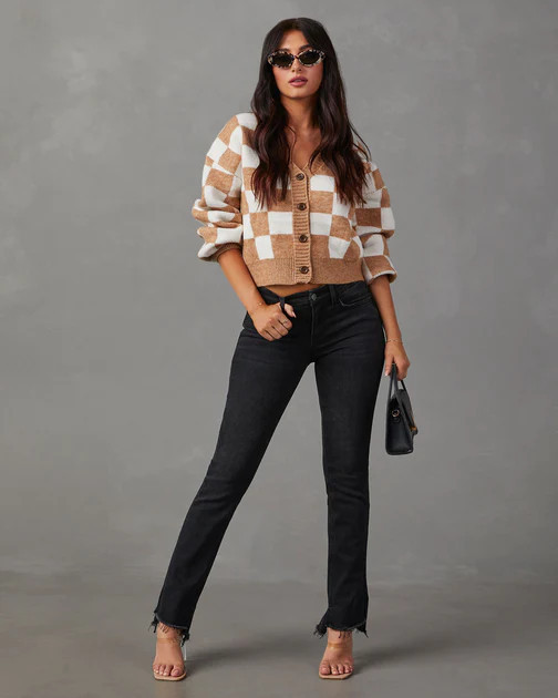 Rasul Mid Rise Skinny Jeans - Black | VICI