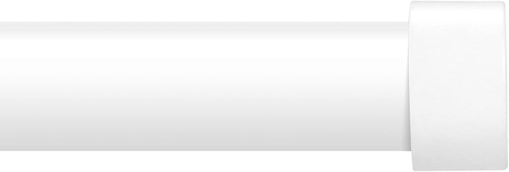 White Curtain Rods for Windows 48 to 84 Inch(4-7 Feet),1" Diameter Drapery Rods with Modern Style... | Amazon (US)