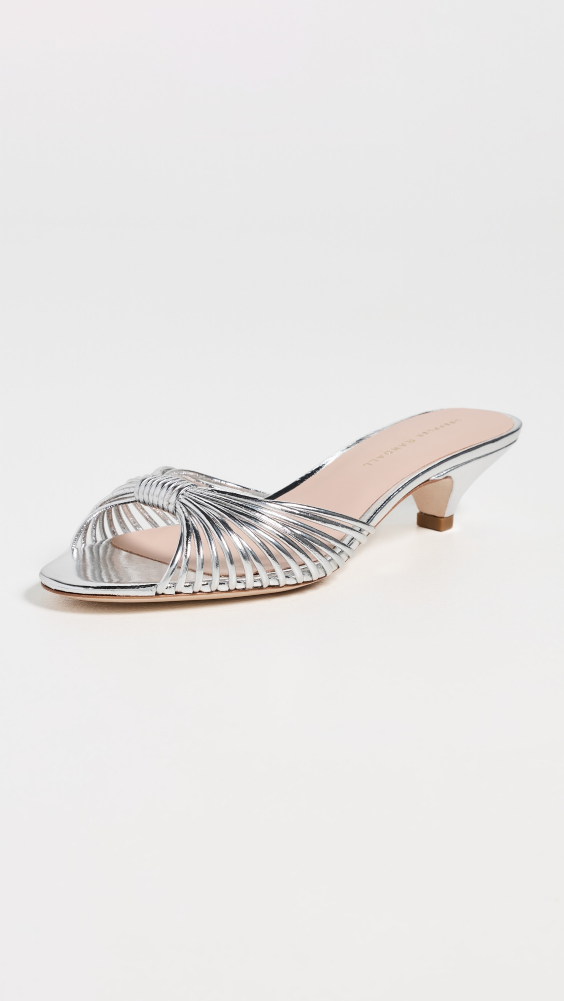 Loeffler Randall Dixie Strappy Kitten Sandals Silver 10.5 | Shopbop