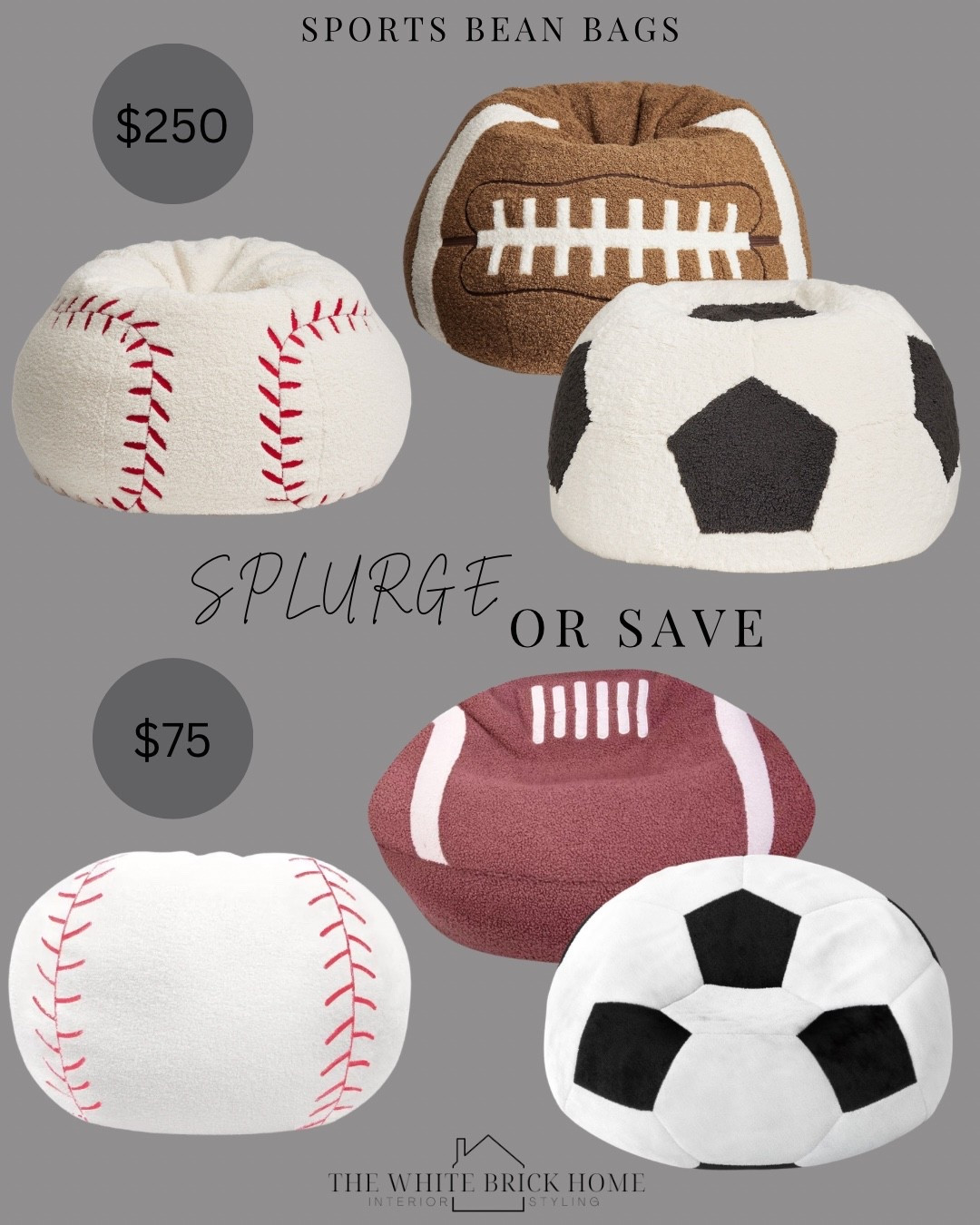 These sports themed bean bags are a great way to add some team spirit to a bedroom - I rounded up several different options at all price points! 
🖤🖤
Boys room, boys bedroom, kids room, kids bedroom, boys room decor, boys room ideas, boys room bean bag, bean bag, boys room chair, sports themed bedroom, sports room, sports bedroom, kids room, kids bedroom design, soccer bedroom, baseball bedroom, boys room decor, boys room theme, boys room, teen boy, teen boy bedroom, bedroom, kids room, kids bedroom, target, Walmart, pottery barn

#LTKHome #LTKSeasonal #LTKSaleAlert
