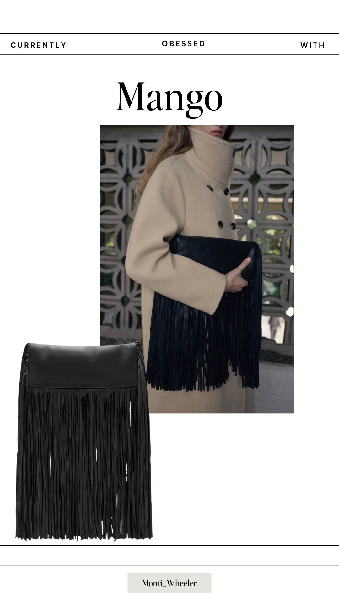 Obsessed with the tassels on this black leather clutch from Mango 

 #LTKgrwm #LTKootd #LTKOver40