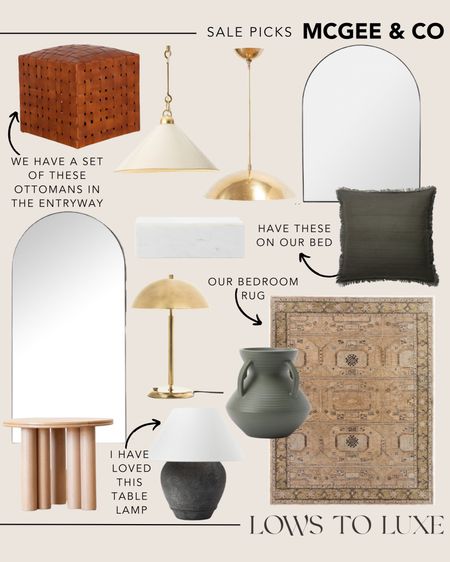 Sale Picks McGee and Co - Home - Rug - Home Decor - Pillow - Lamp - Mirror - Ottoman - House - Full Length Mirror 

#LTKhome #LTKsalealert #LTKSeasonal