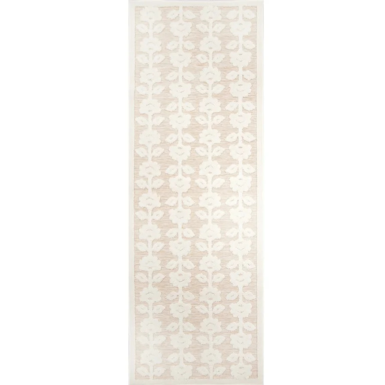 My Texas House Poppy 2' x 5'6" Driftwood Floral Indoor/Outdoor Rug - Walmart.com | Walmart (US)