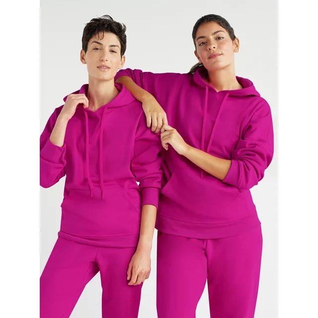 Love & Sports All Gender Fleece Pullover Hoodie, Sizes XS-XXXL - Walmart.com | Walmart (US)