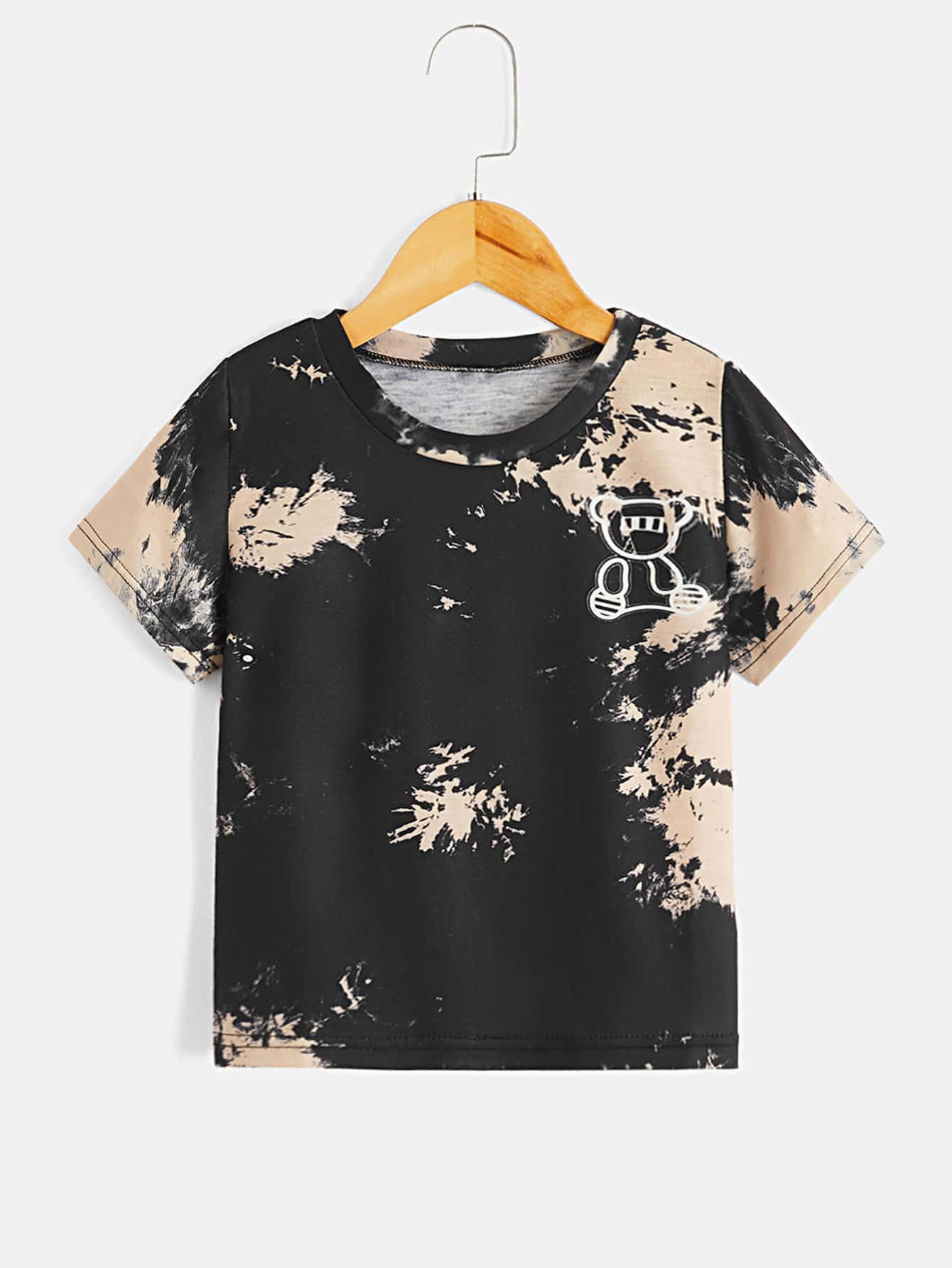 New
     
      Toddler Boys Bear Print Tie Dye Tee | SHEIN