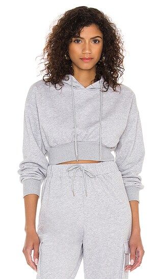 superdown Angelia Cropped Sweatshirt in Grey. - size XXS (also in L, M, S, XL, XS) | Revolve Clothing (Global)