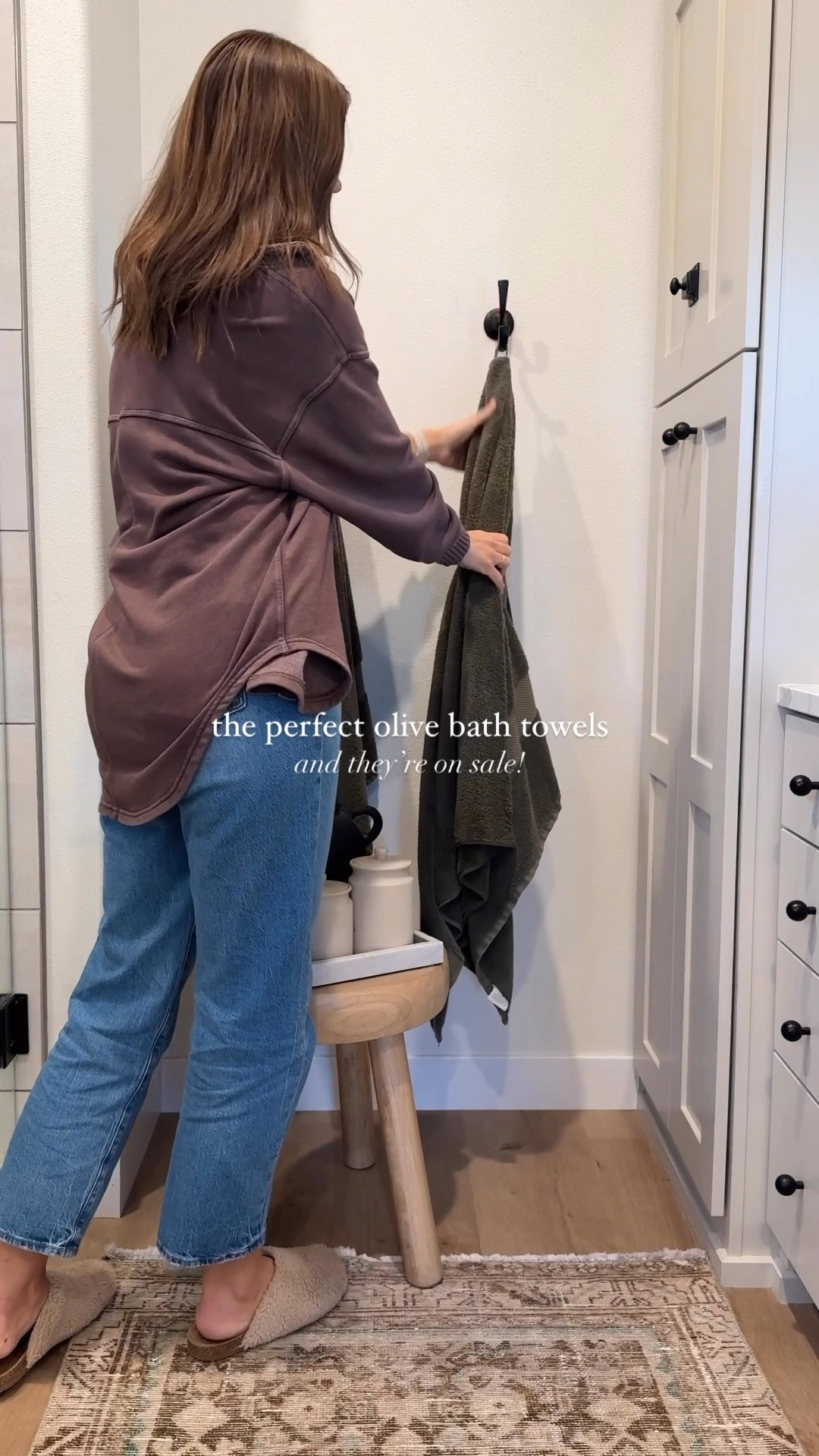 Oversized olive bath towels under $10?! Today is the last day to save! 

We’ve had these towels since January and they are so plush and soft! If olive isn’t your jam, there’s a ton of other color options. 

Binge more of my content + follow @frengpartyof6 for more affordable home finds! 

#target #targethome #targethomestyle #bathroom #primarybathroom #boujeeonabudget #affordablehome #ltkhome #organicmodernhome 

#LTKFindsUnder50 #LTKHome #LTKSaleAlert