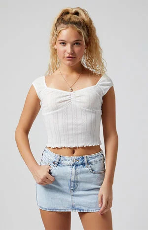 PacSun Bella Light Indigo Denim Skirt | PacSun