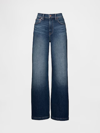 High Rise Stride Wide-Leg Jeans | Gap (US)