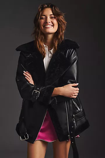 Avec Les Filles Faux Leather Jacket | Anthropologie (US)