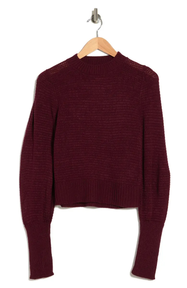 NORDSTROM RACK Puff Sleeve Crewneck Sweater | Nordstromrack | Nordstrom Rack