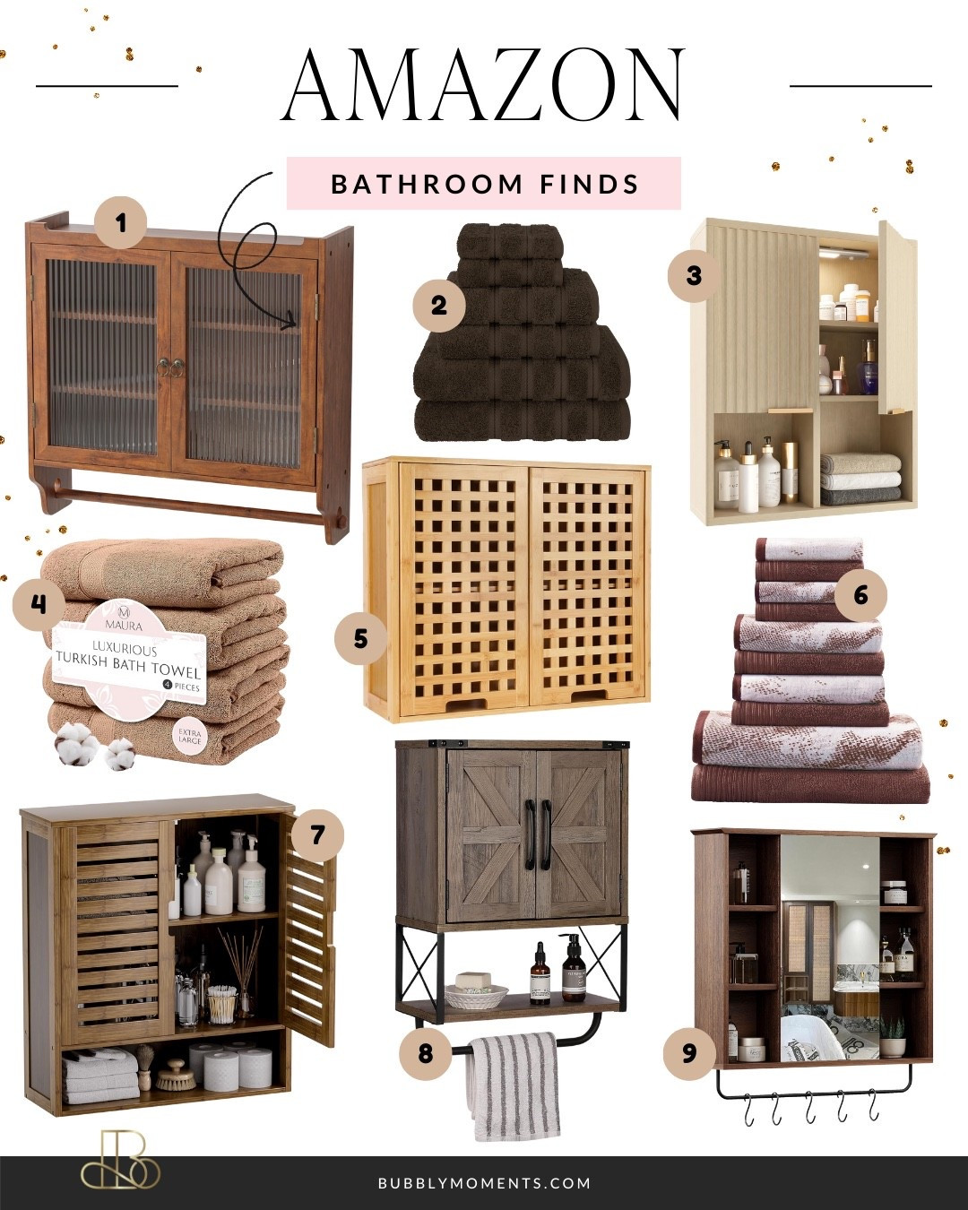 Creating a calm, organized bathroom starts with thoughtful details that make the space feel intentional and elevated. This edit focuses on warm textures, clean lines, and functional styling that helps transform everyday routines into moments of ease. When everything has a place, your bathroom instantly feels more relaxing and put together.

Save this for inspiration, tap through to explore, and refresh your bathroom with pieces that balance beauty and practicality.

#LTKbathroom #LTKhome #LTKfinds #bathroomdecor #homeorganization #homeaesthetic #bathroominspo #LTKshopping #homestyle #decorinspo #LTKcreator #shopthelook

#LTKmomlife #LTKdayinmylife #LTKHome