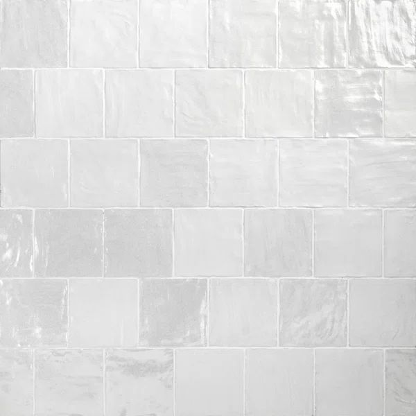 Amagansett 4" x 4" Satin Finish Handmade Look Wall Tile | Wayfair North America