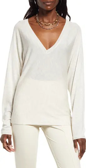 V-Neck Dolman Sleeve Sweater | Nordstrom