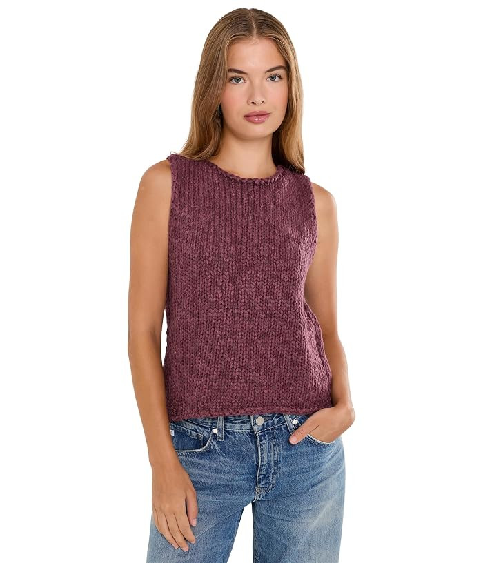 Free People Opal Knit Tank Women's Sweater Tea: XL (Women's 16) | Zappos.com