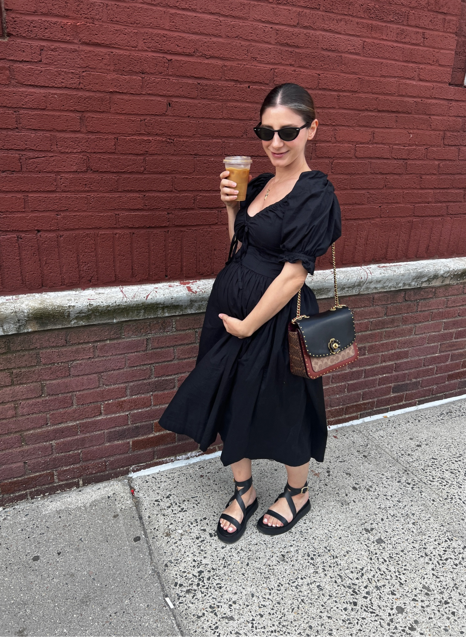 Bump friendly dresses, spring outfit, summer dress, all black outfit monochromatic outfit 

#LTKstyletip #LTKFind #LTKSeasonal