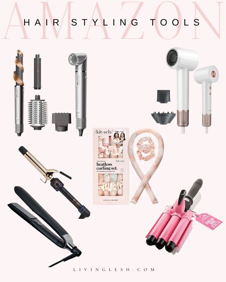 Amazon hair tools | Hair styling tools | Curling iron | Hair straightener | Hair crimper | Heatless curls | Blow dryer | Healthy hair

#LTKfindsunder50 #LTKbeauty #LTKGiftGuide
