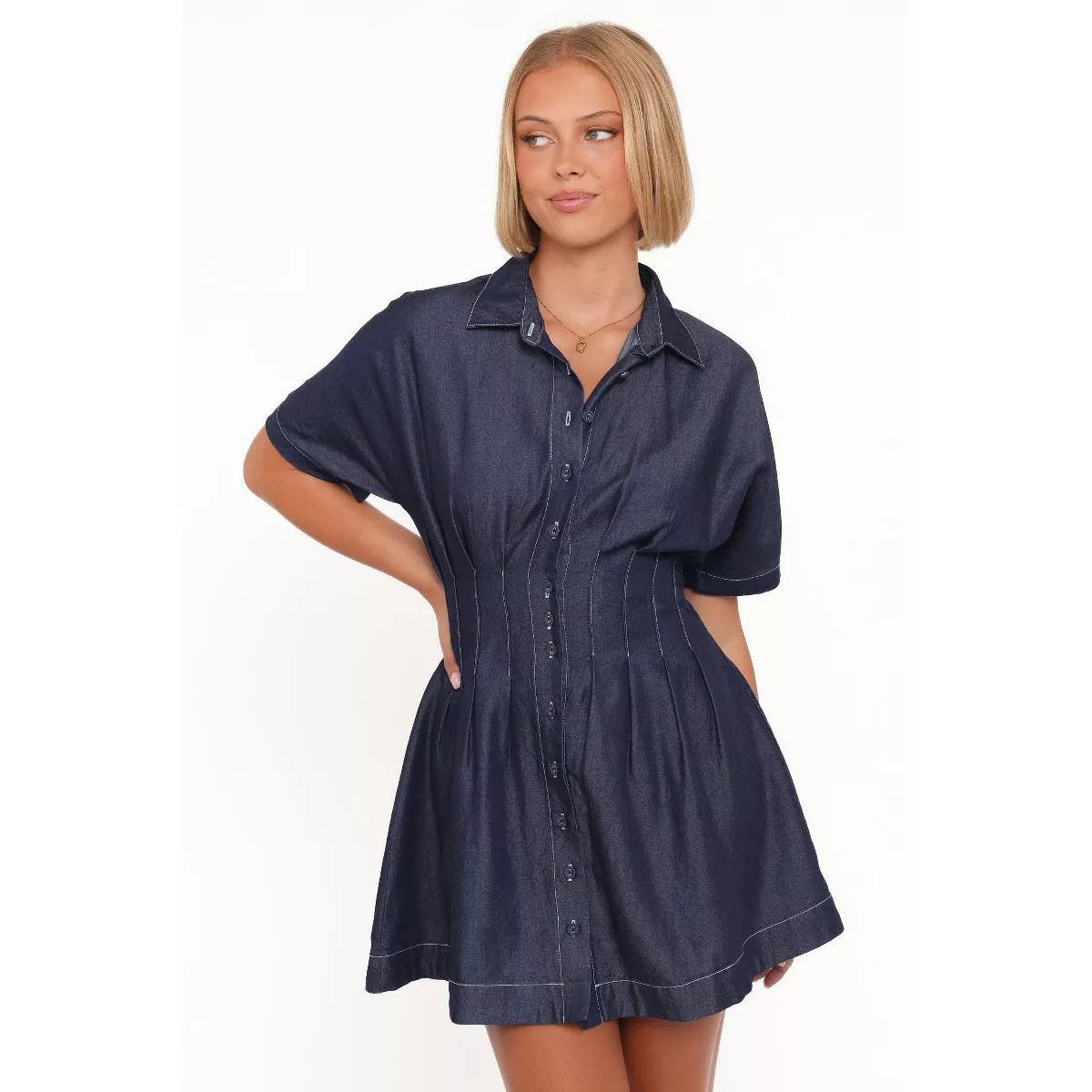 Davine Mini Dress - Blue S | Target