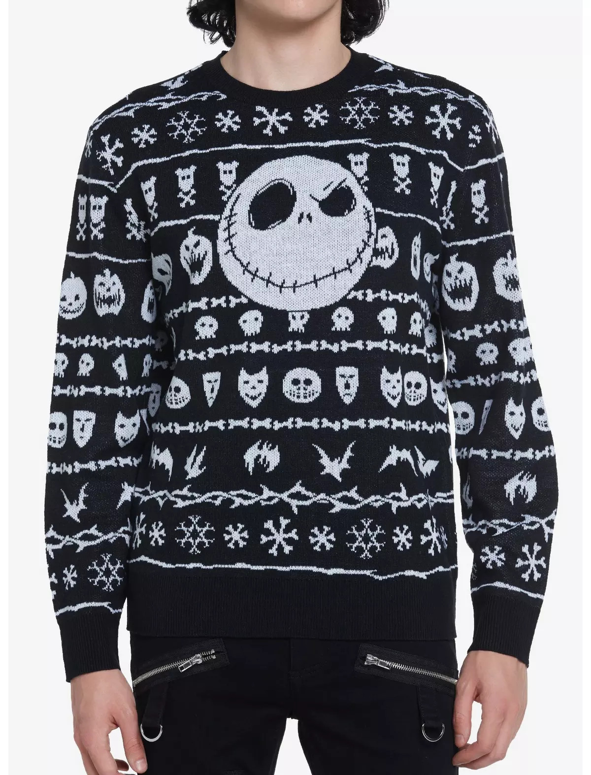 The Nightmare Before Christmas Fair Isle Intarsia Sweater | Hot Topic