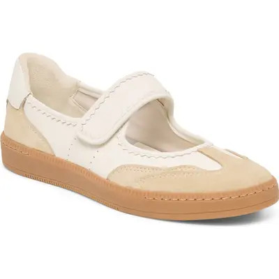 Dolce Vita Nanet Mary Jane Flat in White Perforated Leather at Nordstrom, Size 9.5 | Nordstrom