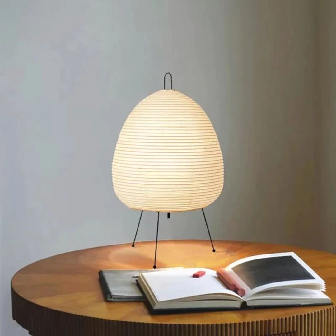 Rice noguchi paper lamp | japanese style akari lamp | bedside isamu tripod floor lamp | cute smal... | Etsy (US)