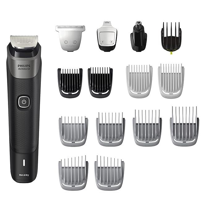 NEW Philips Norelco Multigroom Series 5000 18 Piece, Beard Face, Hair, Body and Intimate Hair Tri... | Amazon (US)