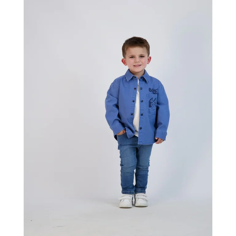 Bluey Toddler Boy Shackets, Sizes 2T-5T - Walmart.com | Walmart (US)