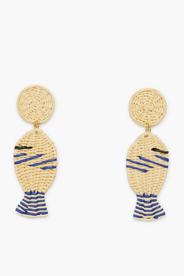 Raffia Pesce Earrings | Tuckernuck (US)