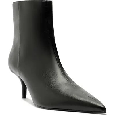 Schutz Mikki Pointed Toe Bootie in Black at Nordstrom, Size 5.5 | Nordstrom