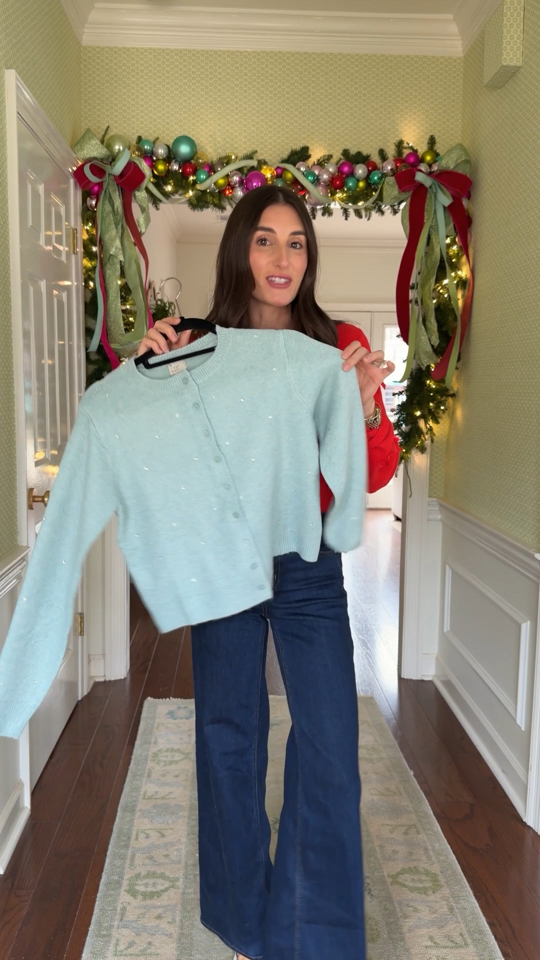 This sweater with a pair of silver jeans for a low key new years look! 

#LTKFindsUnder100 #LTKHoliday #LTKFindsUnder50