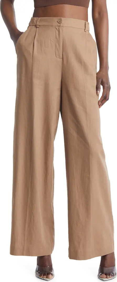 Linen Blend Trousers | Nordstrom