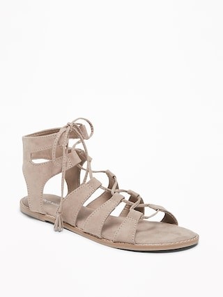 Lace-Up Gladiator Sandals for Women | Old Navy US