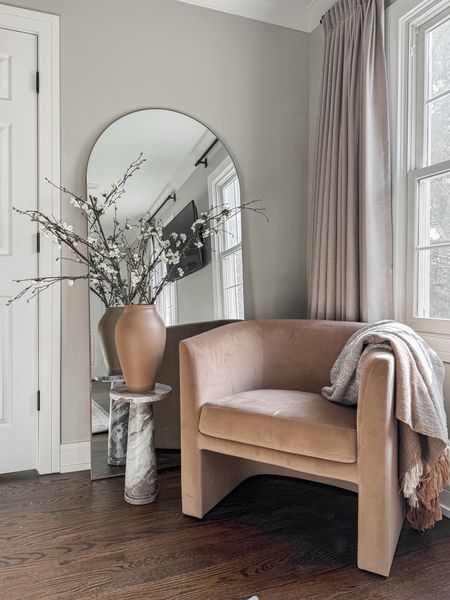 Our floor length arched mirror is on flash sale right now on Amazon! It’s 31% off and only $89 right now. We absolutely love this mirror and it’s perfect on its own or styled in a cozy corner like shown here! 

#LTKstyletip #LTKsalealert #LTKhome