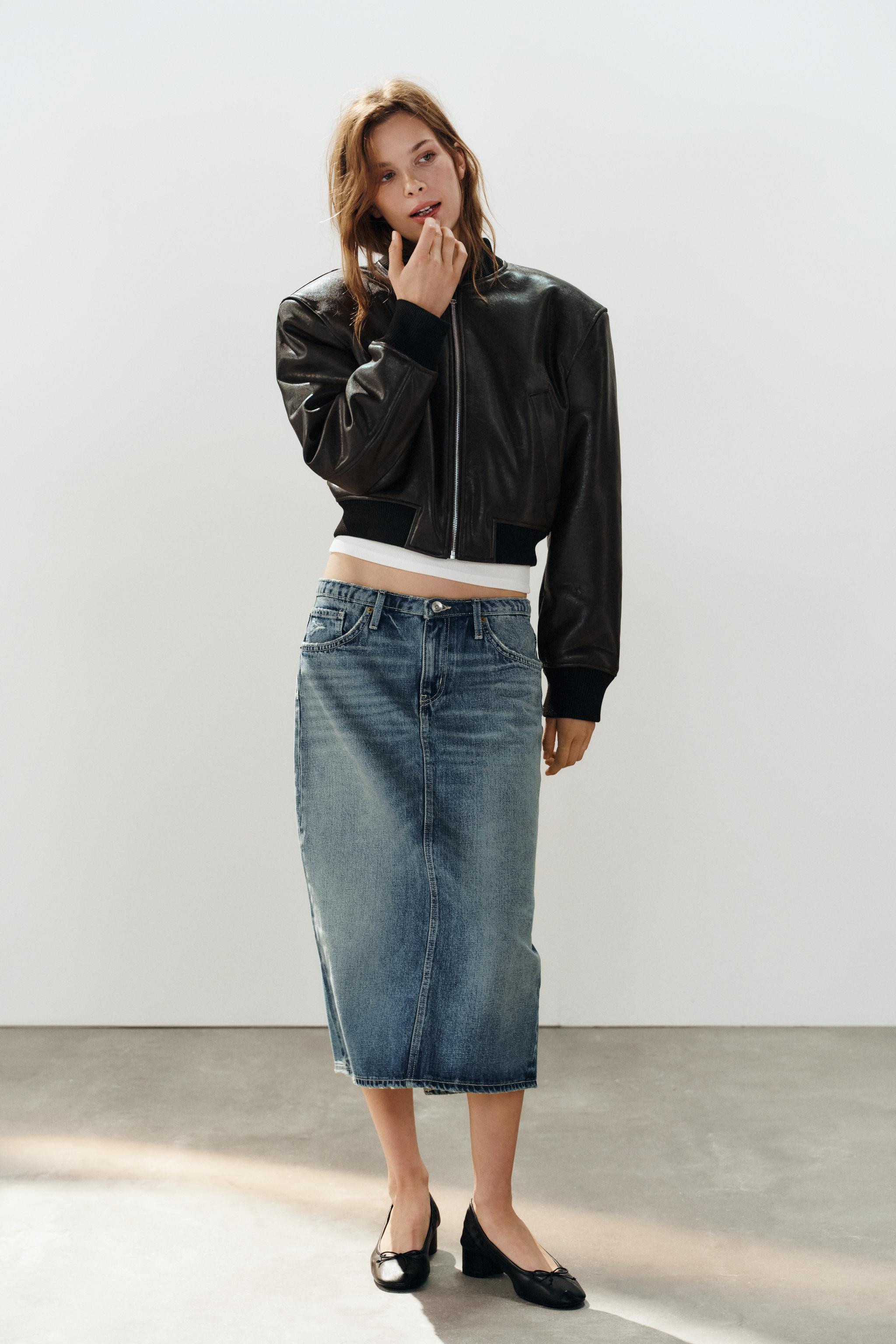 FAUX LEATHER-EFFECT BOMBER JACKET | Zara US