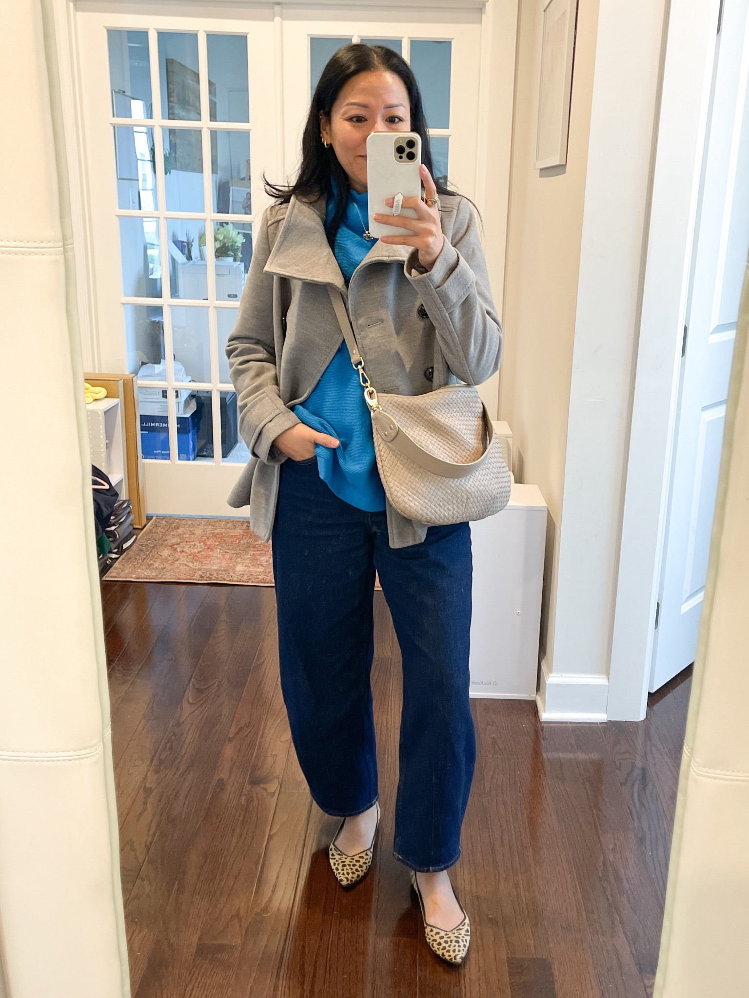 Size 4 jeans
Exact sweater and coat are older
Sized up 1/2 in Rothy’s 

#LTKOver40 #LTKootd #LTKSeasonal