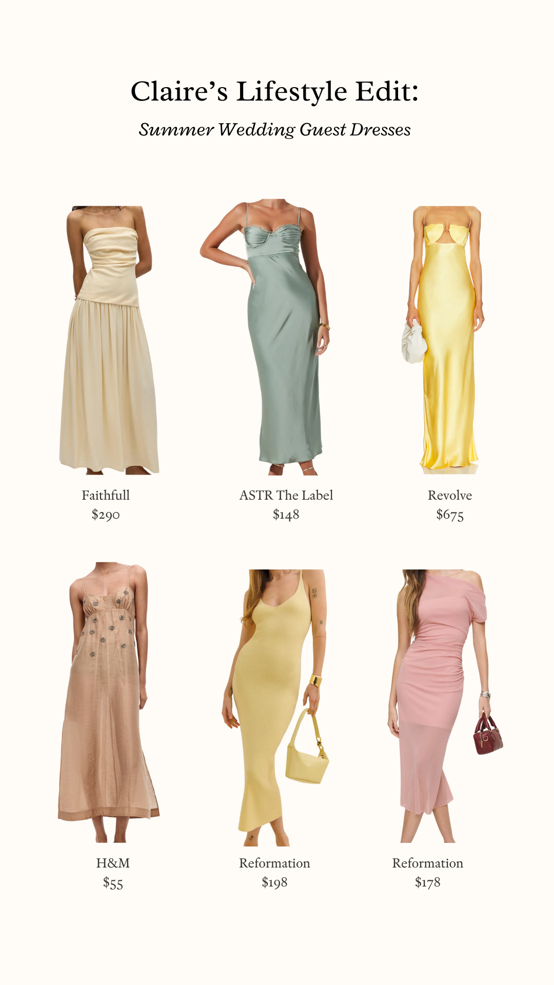 It's wedding season y'all! We're heading out next month for a family wedding and these are my top picks. Butter yellow seems like the color of the moment, but I'm loving all of these styles! 

 

#LTKSeasonal #LTKWedding